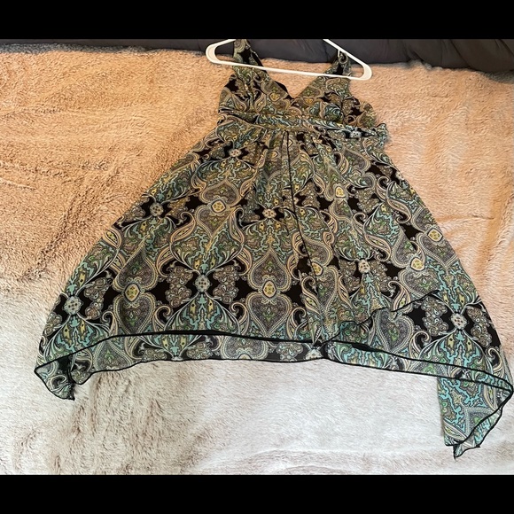 Cute Empire style sleeveless dress. Fully lined. - Picture 2 of 7